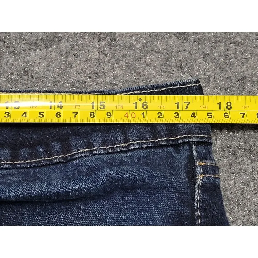 LEVI'S 505 Regular Fit Denim Jeans Men's 36 x 30 Zip Fly Dark Wash Stretch